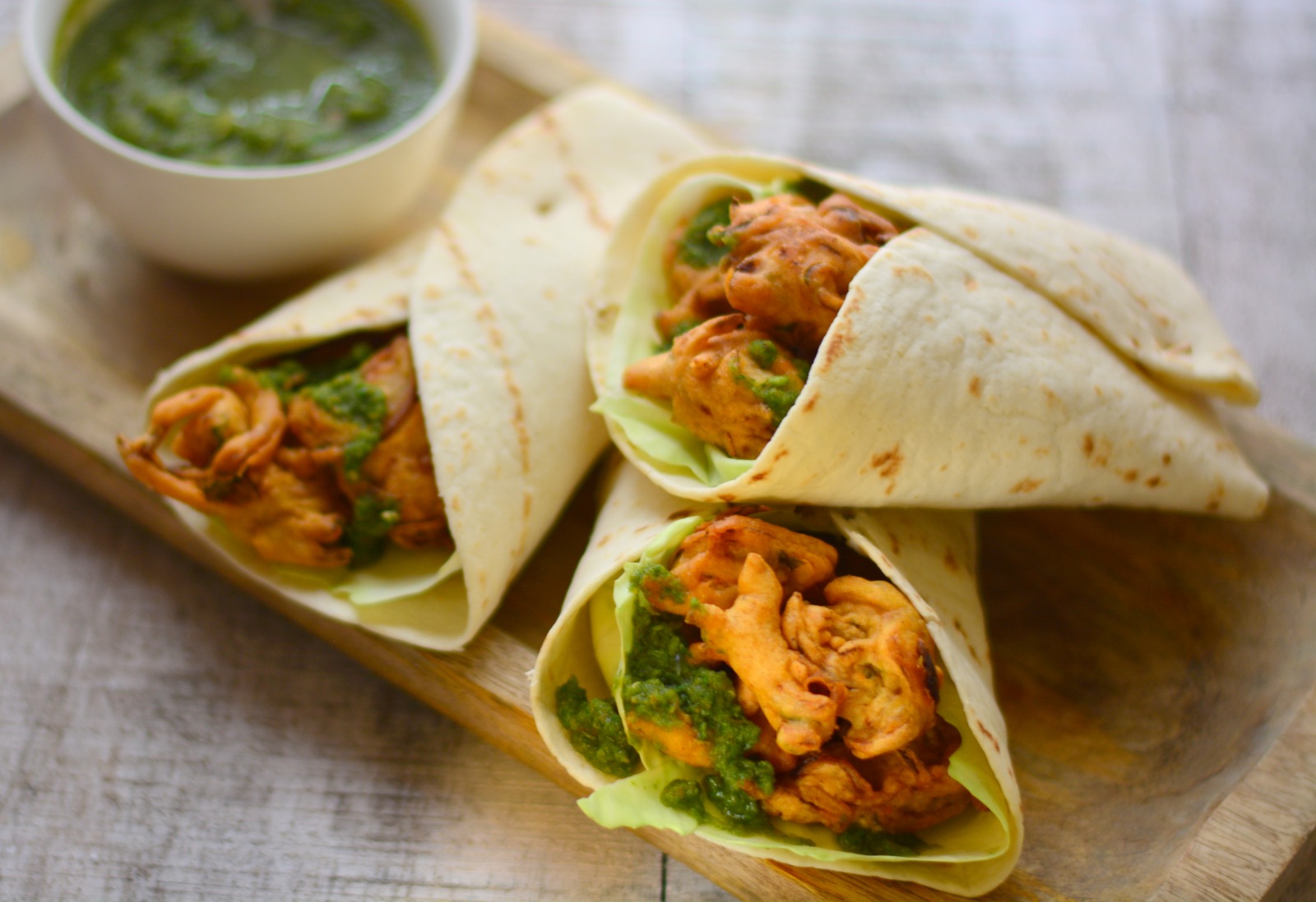 Chicken Pakora Wrap 
